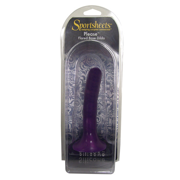 Sportsheets Strap On - \"Please\" Silicone Dildo - Lavender Pearl
