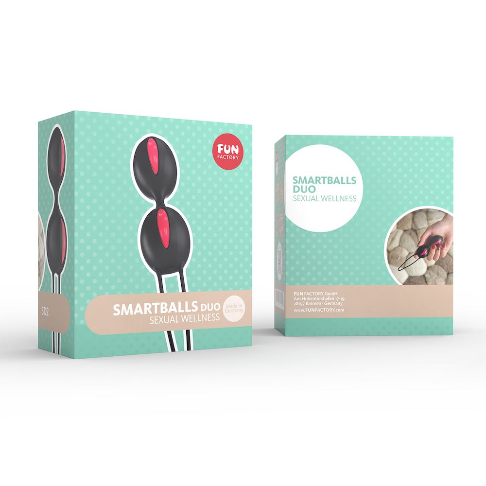 Fun Factory Smartballs Duo - White/Grape - Kegel Ball