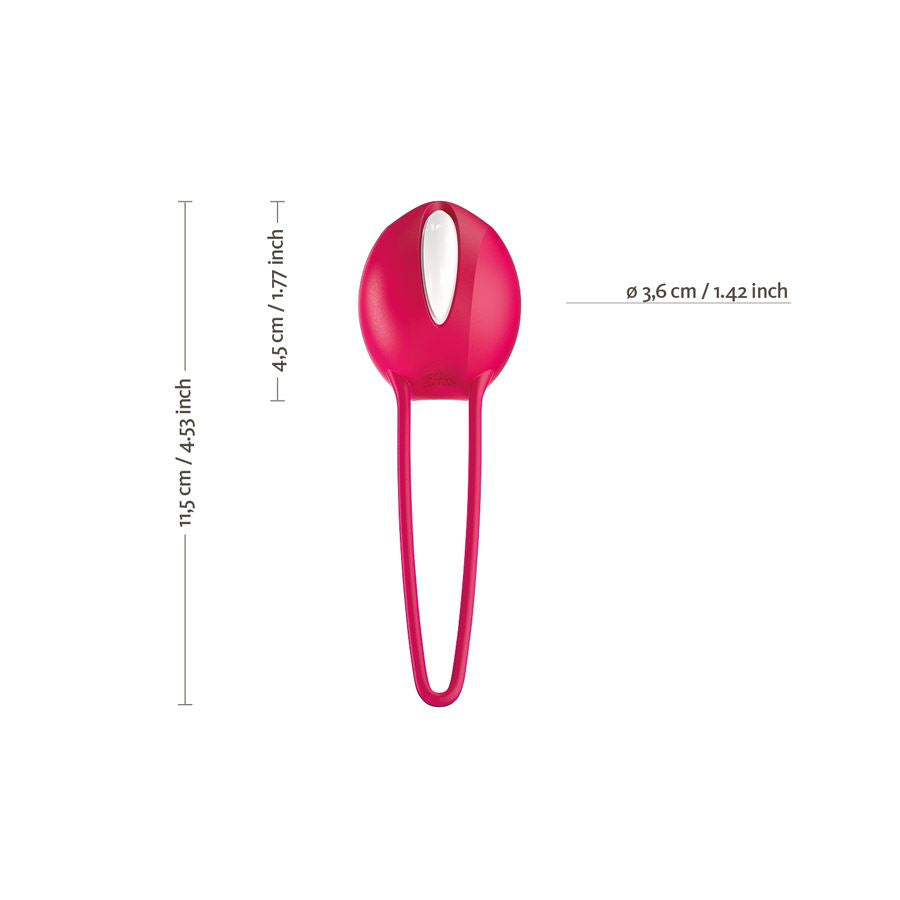 Fun Factory Smartball Uno - White/Grape - Kegel Ball