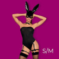 Obsessive - Bunny costume S/M - Black