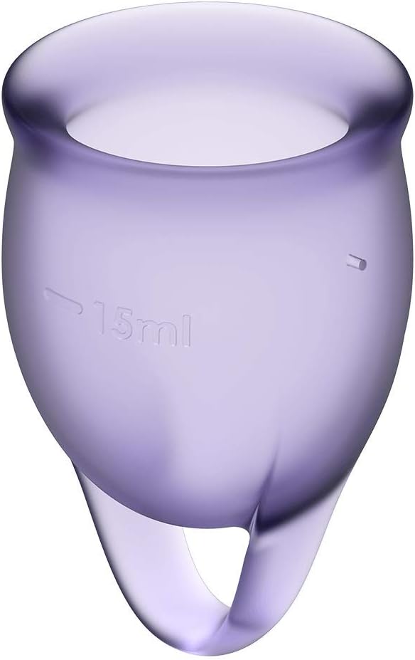 Satisfyer Feel Confident Menstrual Cup Set of 2 (Purple/Mauve)