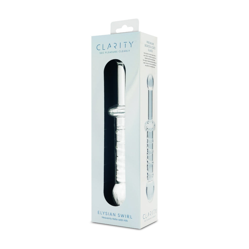 Clarity - Glass Dildo - Elysian Swirl