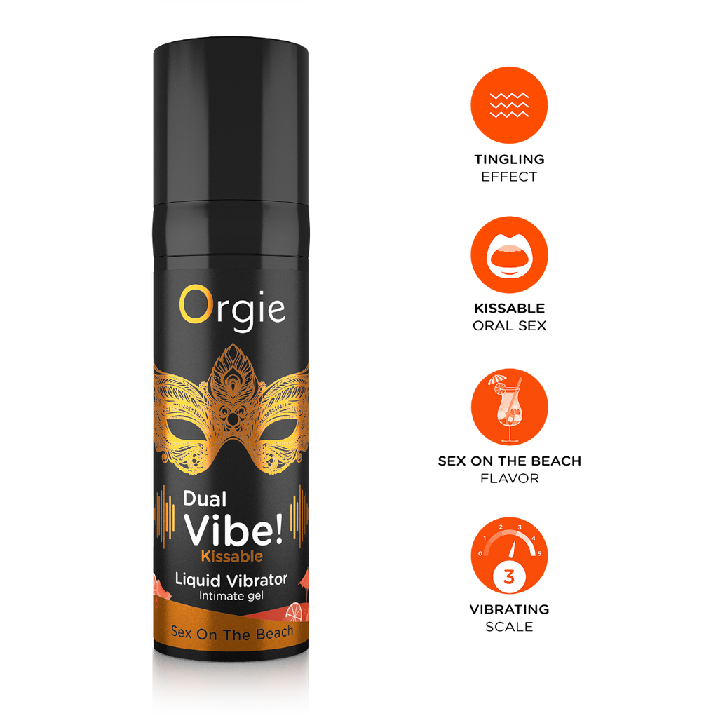 Orgie Dual Vibe - Kissable Liquid Vibrator - Sex On The Beach