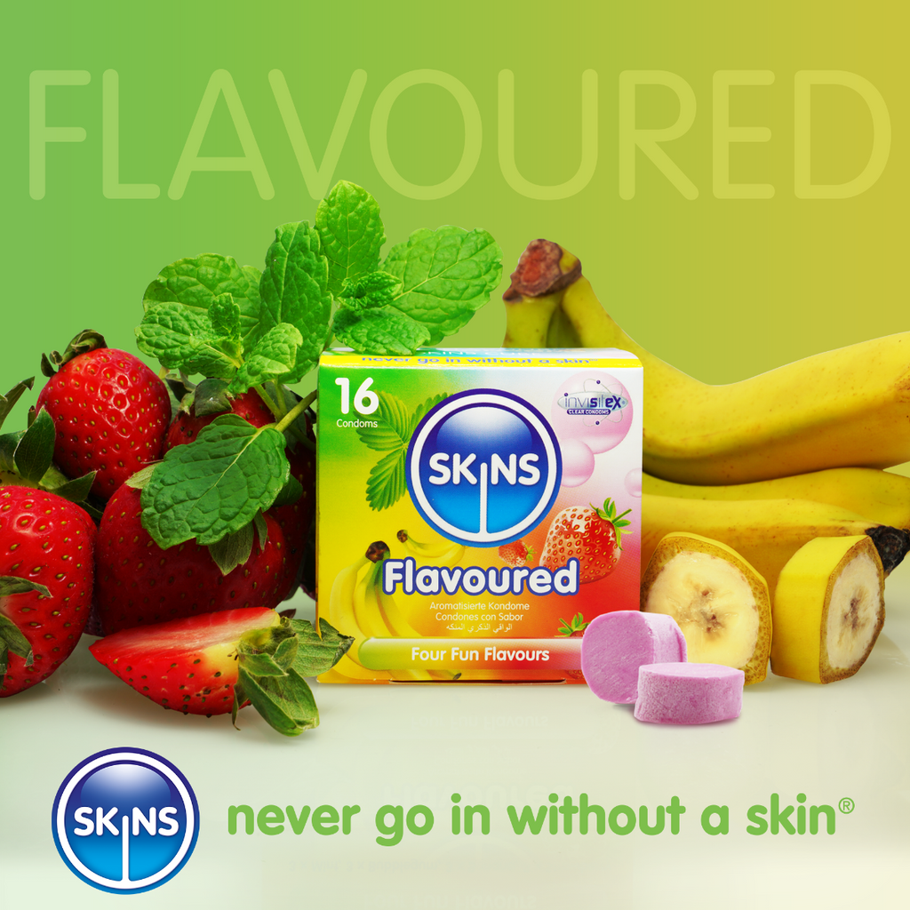 Skins Condoms Flavours Assorted FOIL (BAG 500)