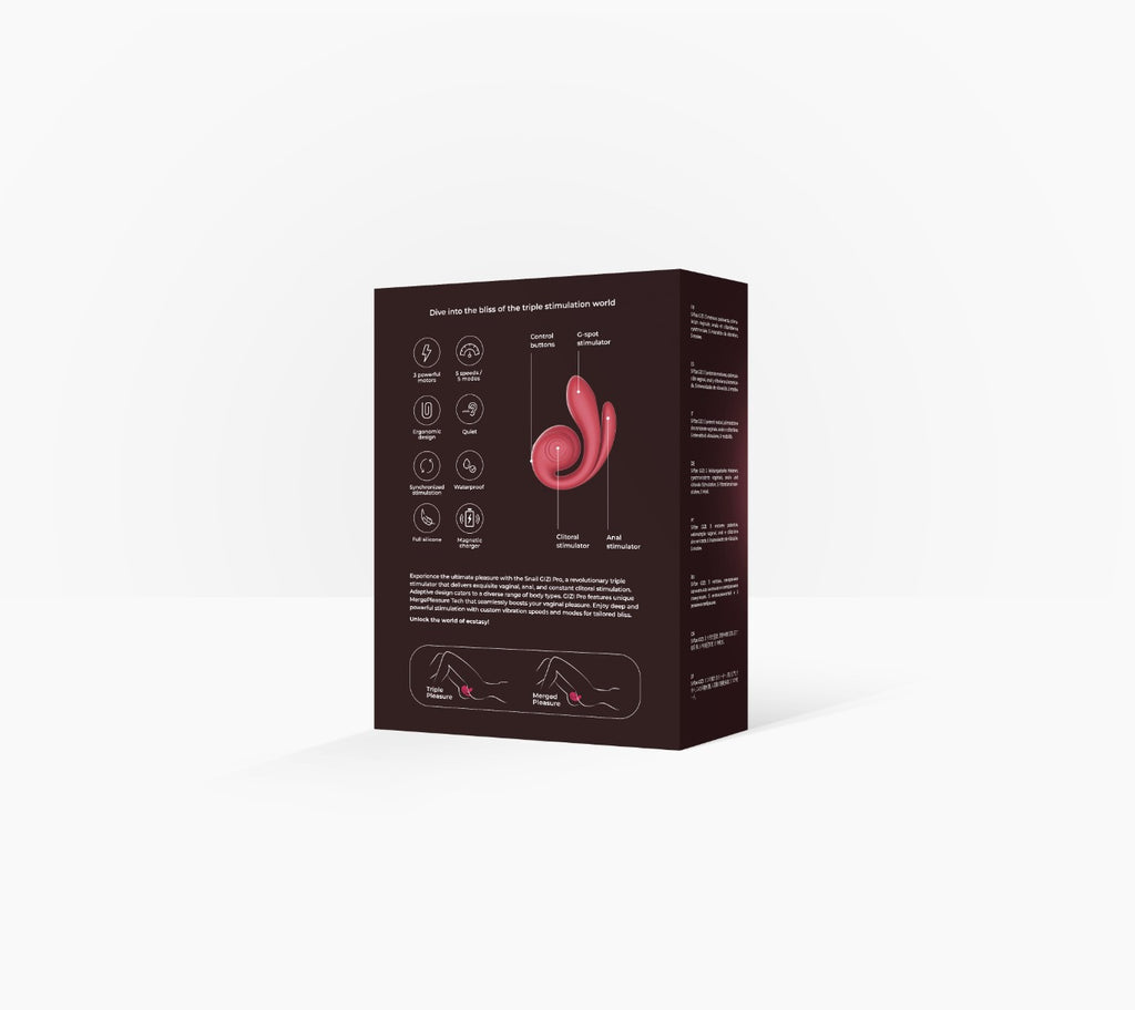 SVibe Snail GIZI Pro Triple G-Spot Stimulator - Bordeaux