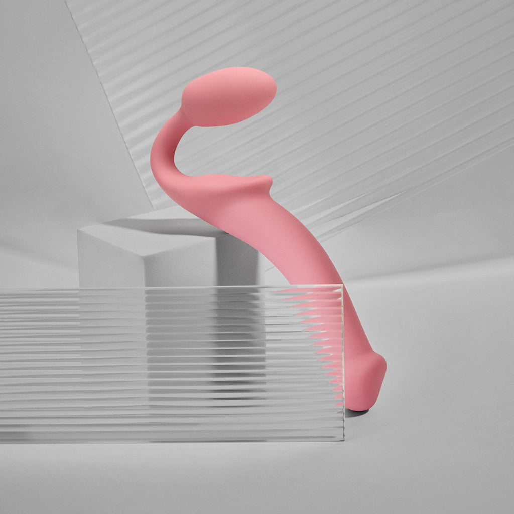 Strap On Me - Silicone Bendable Strap-On - S - Pastel Pink