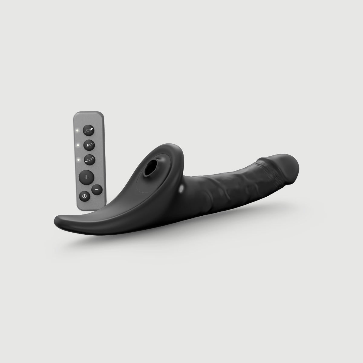 Strap On Me - Multi Orgasm Realistic Dildo - M - Black Tr