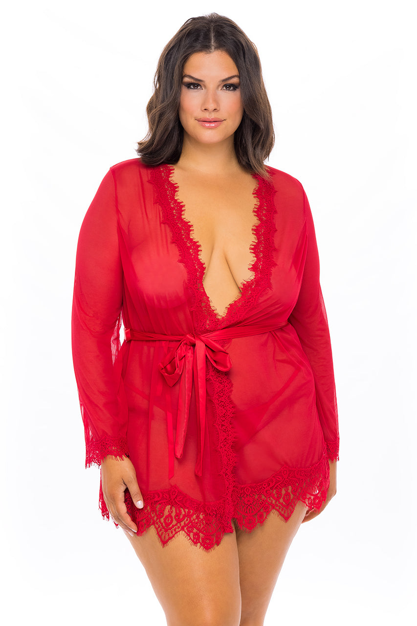 Oh La La Cheri - Provence Robe Plus - 1X/2X - Red