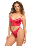 Oh La La Cheri - Ivanna 2 Pc Set - S/M - Red