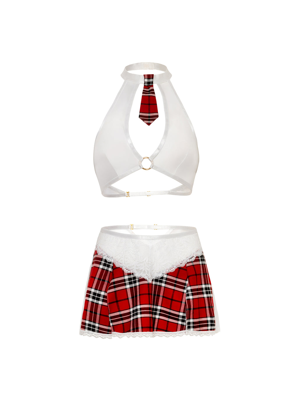 Oh La La Cheri - Academic Affair Set - L/XL - Red/White