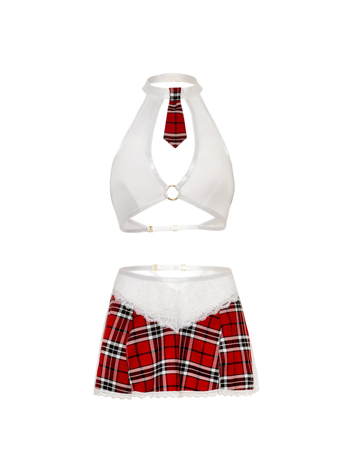 Oh La La Cheri - Academic Affair Set - L/XL - Red/White