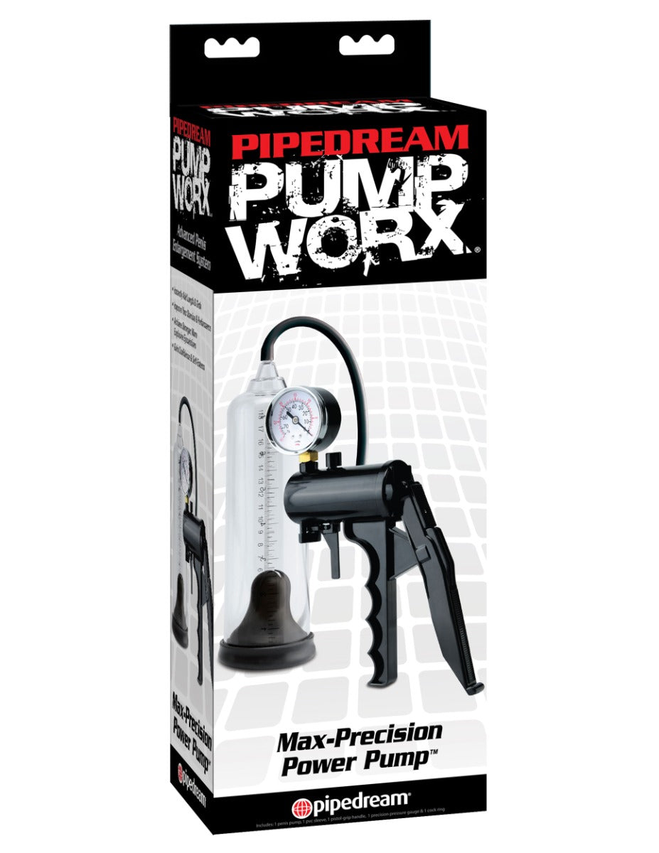 Pipedream - Pump Worx  - Max-Precision Power Pump  - Clear/Black