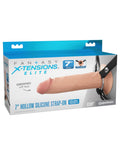 Pipedream - Fantasy X-tensions Elite - 7" Silicone Hollow Strap-on - Dual Density  - Light