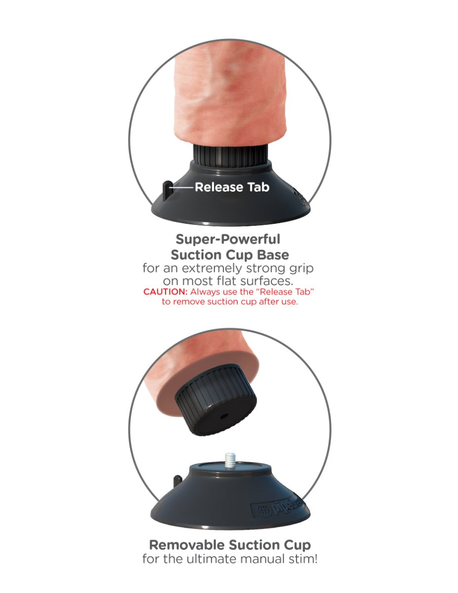 Pipedream - King Cock - 9" Vibrating Cock  - Light