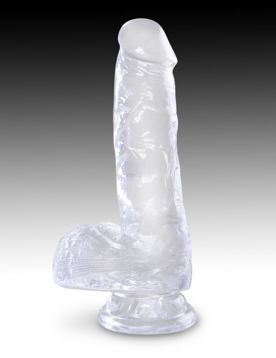 Pipedream - King Cock Clear - 6" with balls