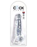 Pipedream - King Cock Clear - 8" with balls