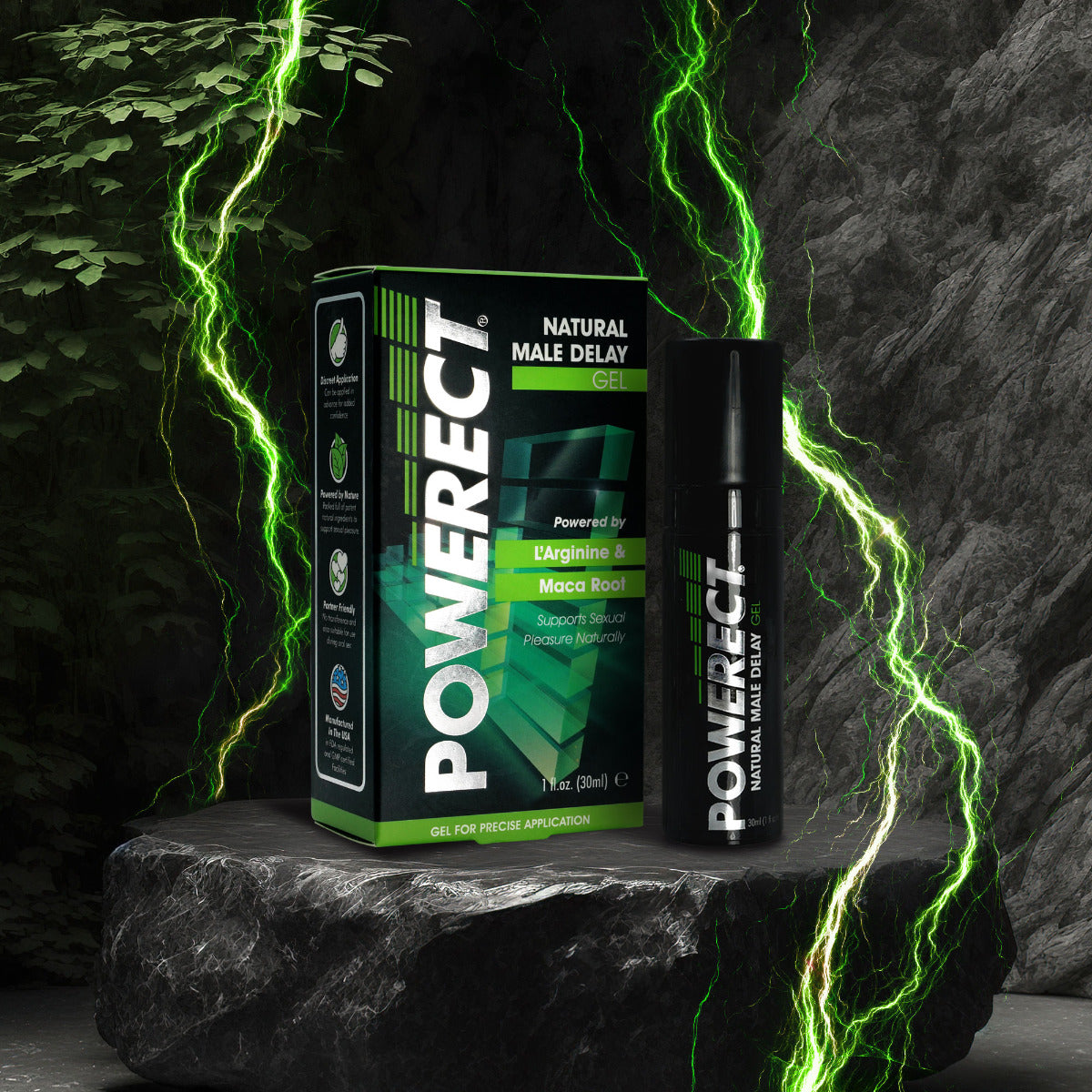 Powerect Natural Delay Gel / Serum 30ml (fragrance free)