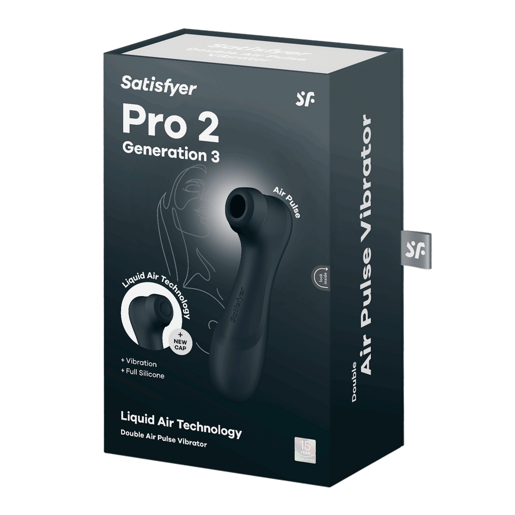 Satisfyer Pro 2 â€“ Generation 3 With Liquid Air Technology Black