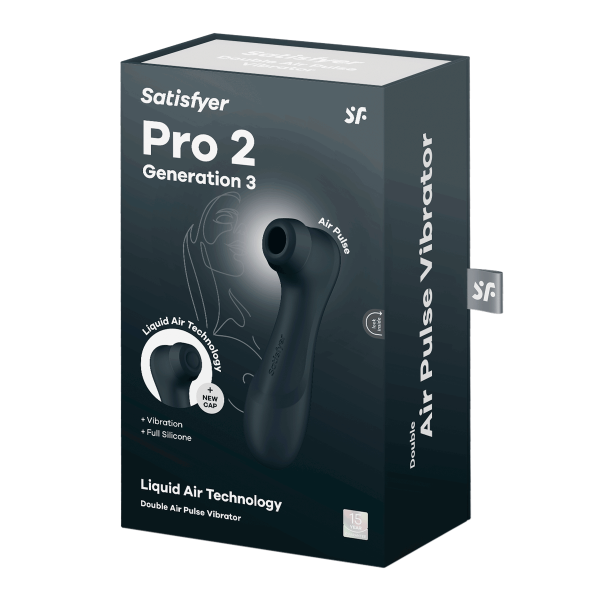 Satisfyer Pro 2 â€“ Generation 3 With Liquid Air Technology Black
