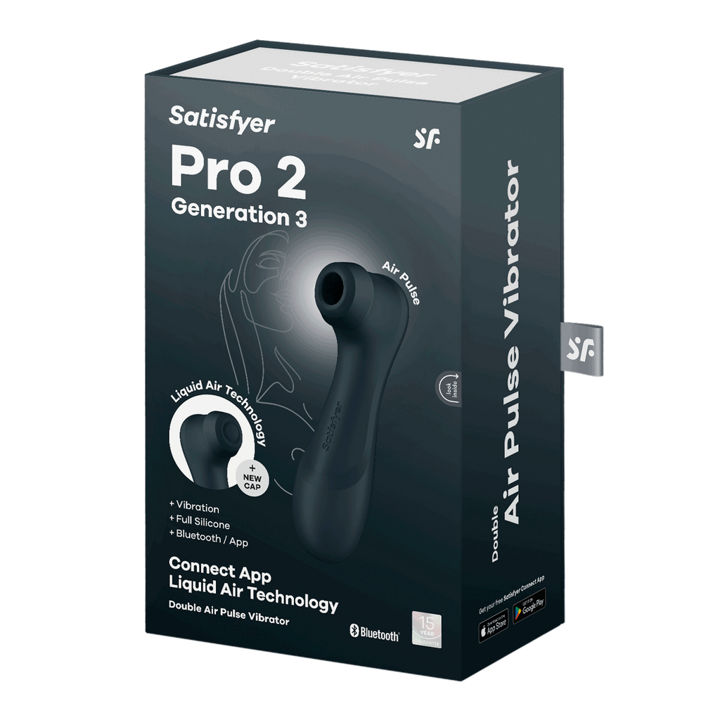 Satisfyer Pro 2 â€“ Generation 3 With Liquid Air Technology â€“ App Enabled Black