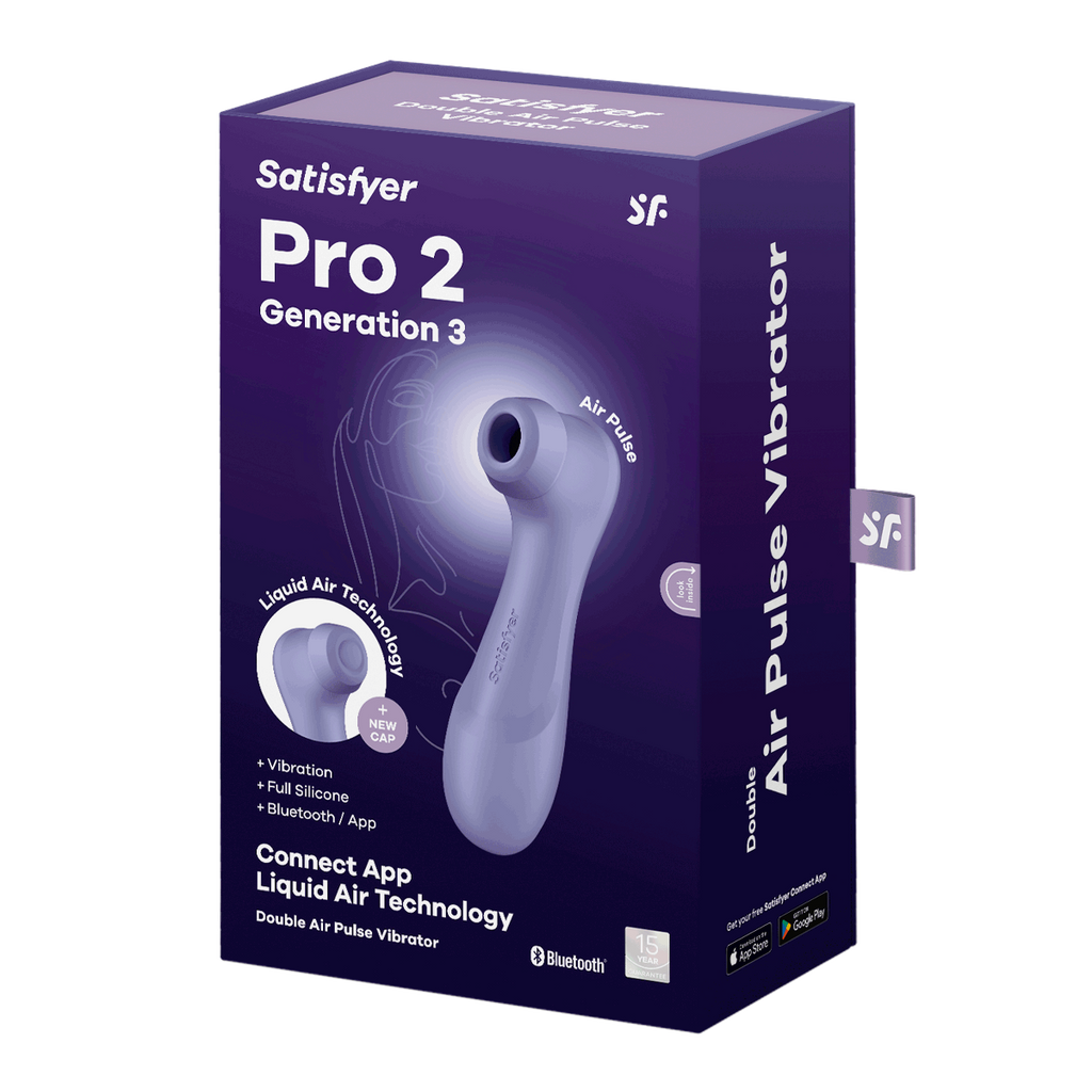Satisfyer Pro 2 â€“ Generation 3 With Liquid Air Technology â€“ App Enabled Lilac