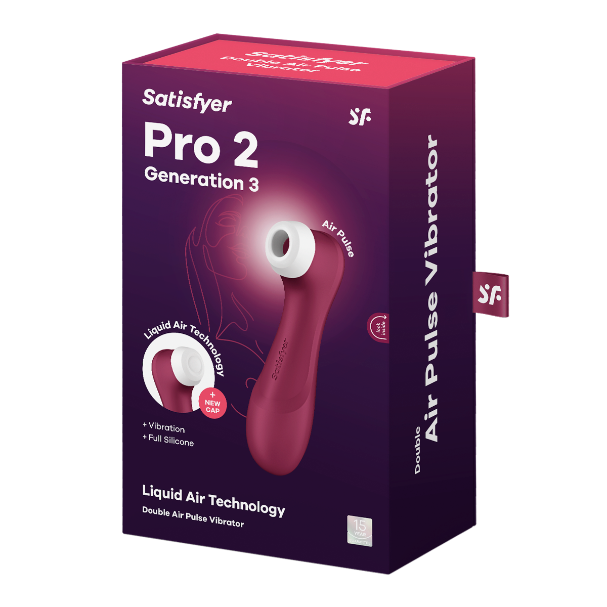 Satisfyer Pro 2 â€“ Generation 3 With Liquid Air Technology Wine Red