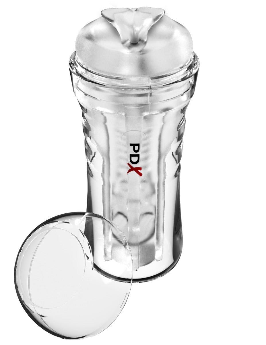 Pipedream - PDX Extreme - Super Luscious Lips Self-Lubricating Stroker - Clear
