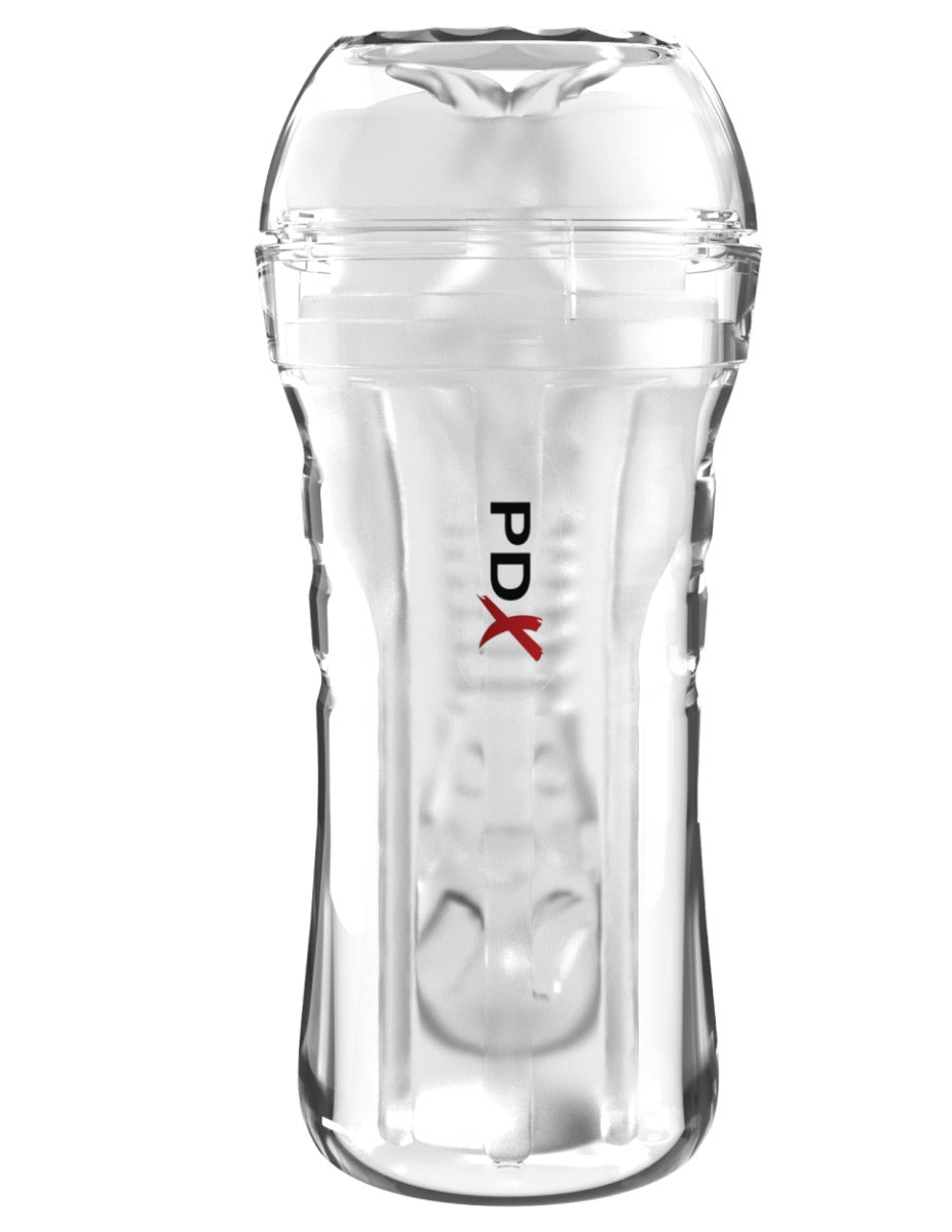 Pipedream - PDX Extreme - Super Luscious Lips Self-Lubricating Stroker - Clear