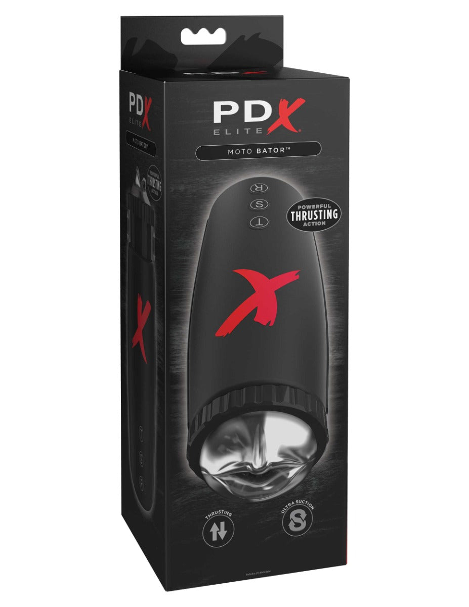 Pipedream - PDX Elite - Moto-Bator  - Clear/Black