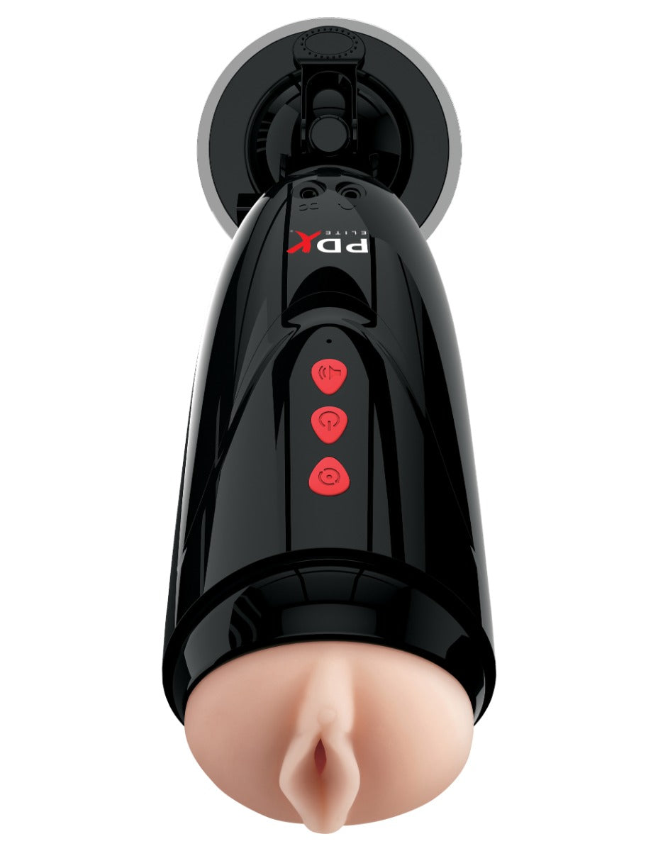 Pipedream - PDX Elite - Dirty Talk Starter Stroker  - Light/Black