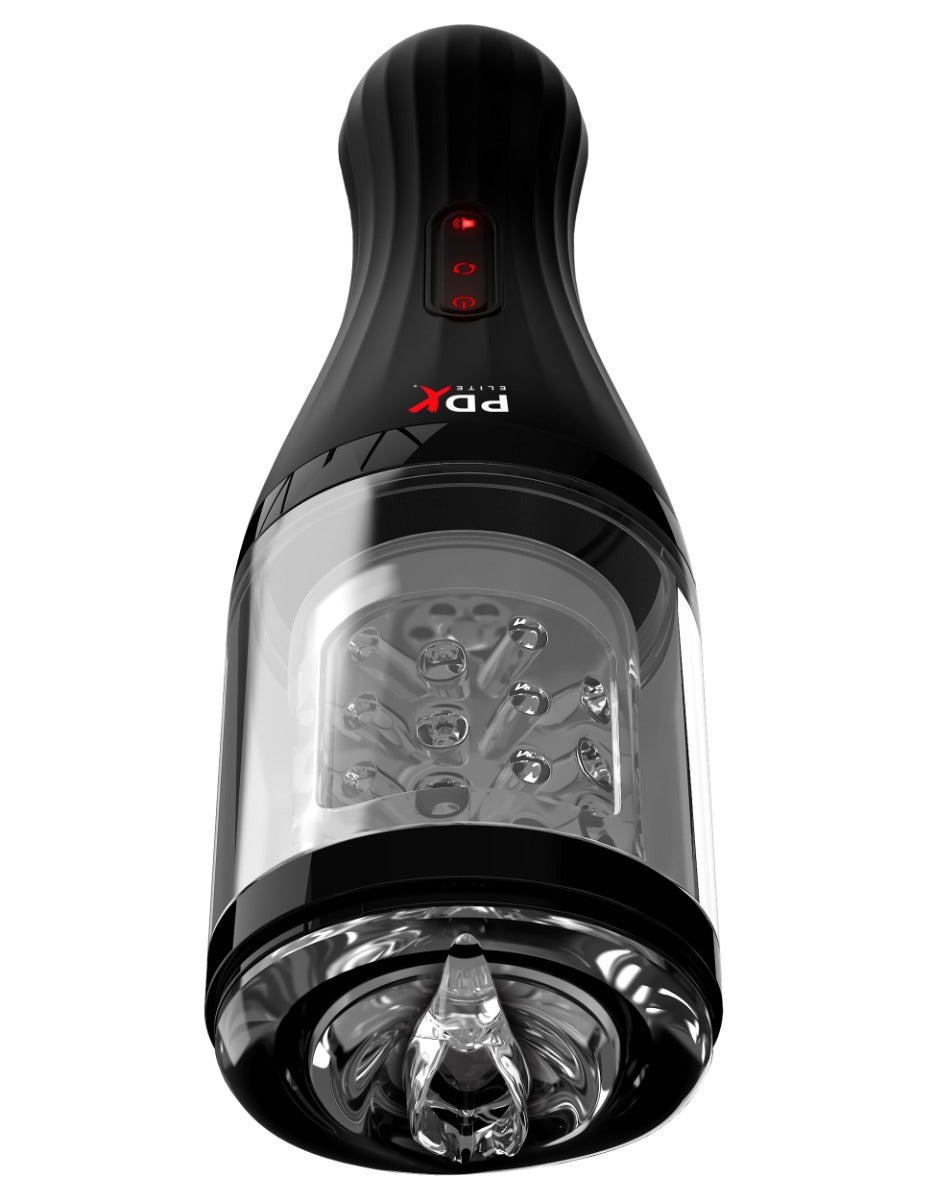 Pipedream - PDX Elite - Talk Dirty Rotobator  - Clear/Black