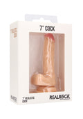 Real Rock Skin - Realistic Cock 7\" With Scrotum
