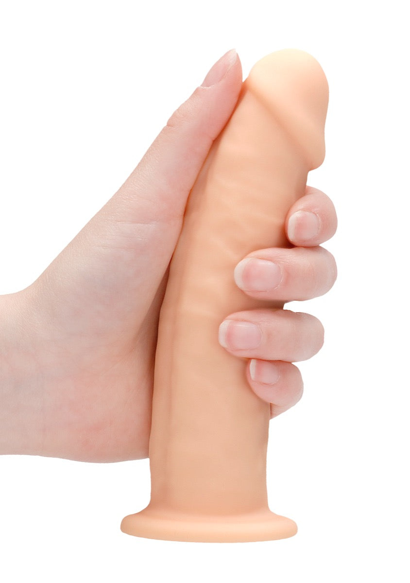 Real Rock Silicone Dildo Without Balls 6\" (Flesh)