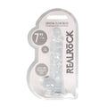 Real Rock Crystal Clear 7\" Realistic Dildo With Balls (Transparent)