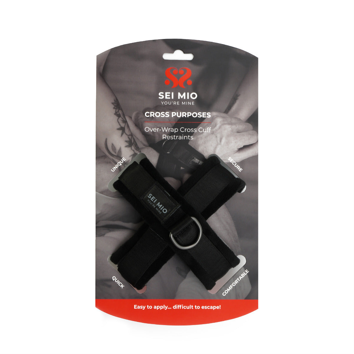 SEI MIO - Cross Purposes - Over-Wrap Cross Cuff Restraints
