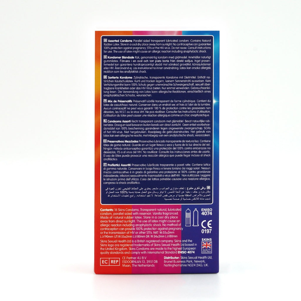 Skins Condoms Assorted 16 Pack - D&R  NAT  UT