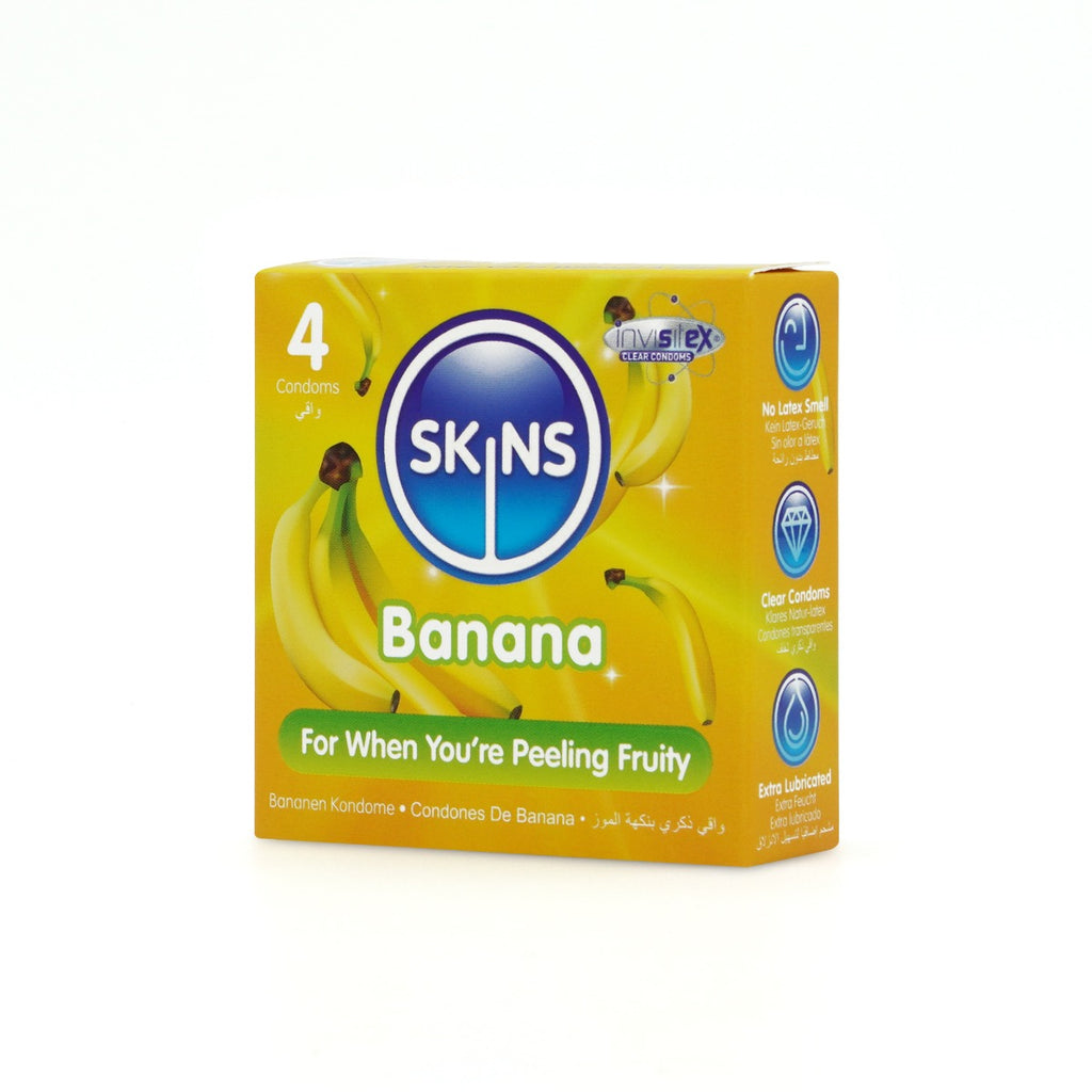 Skins Condoms Banana 4 Pack