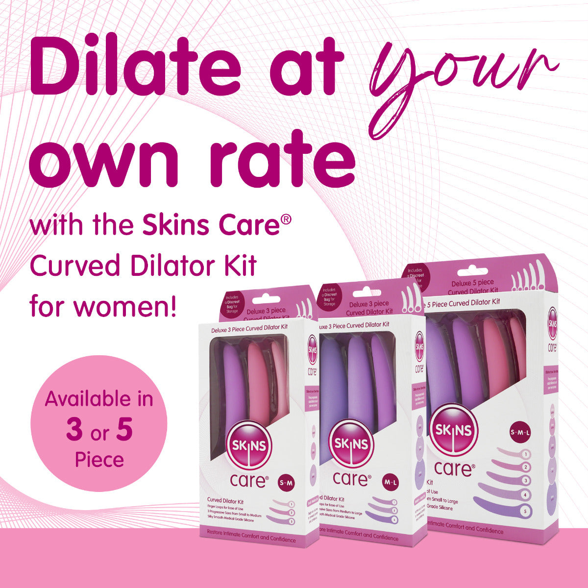 Skins Care - Curved Dilators - 3pc Set (Medium - Large)