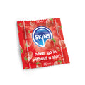 Skins Condoms Strawberry Flavour FOIL. (BAG 500)