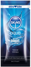 Skins Aqua Water Based Lubricant - 5ml Foil