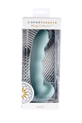 Sportsheets Merge Collection - Sage - 8\" Solid Silicone G-Spot Dildo