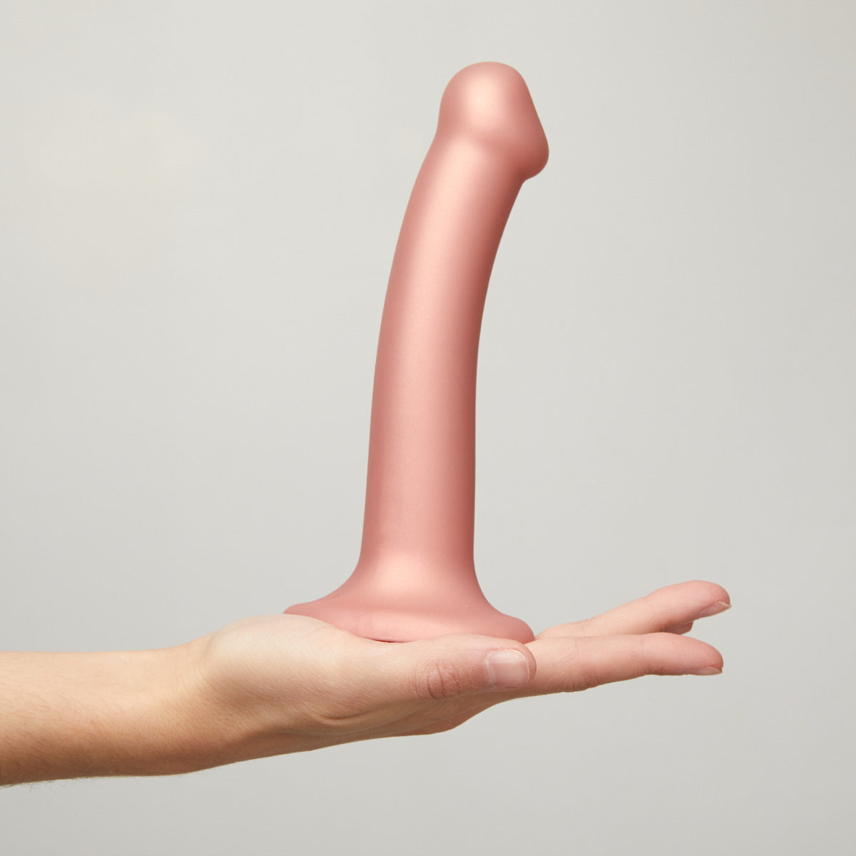 Strap On Me - Mono Density Dildo Metallic Vieux Rose - M - Shine
