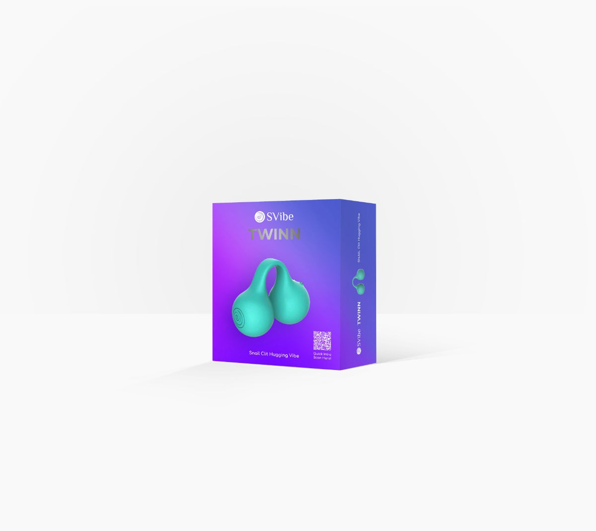 SVibe Snail TWINN Finger Vibrator - Teal (Tiffany) - APP