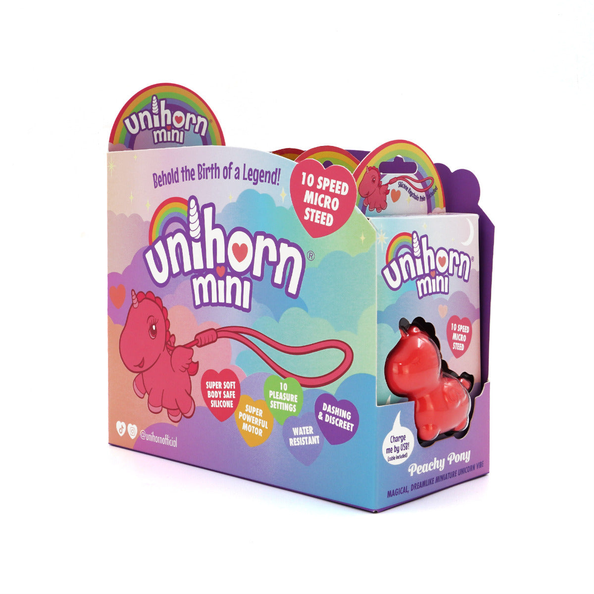 Unihorn Mini POS â€“ Unihorn Peachy Pony â€“ Till Side Display (Flat Packed â€“ Holds 6pcs)