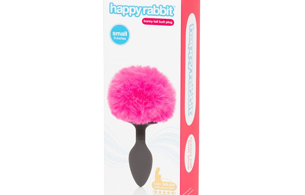 Happy Rabbit Butt Plug Small – Black/Pink
