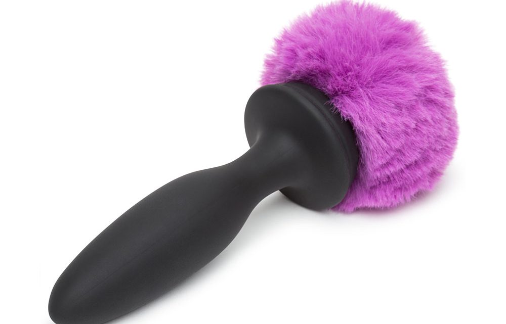 Happy Rabbit Rechargeable Vibrating Butt Plug Medium – Black/Pink